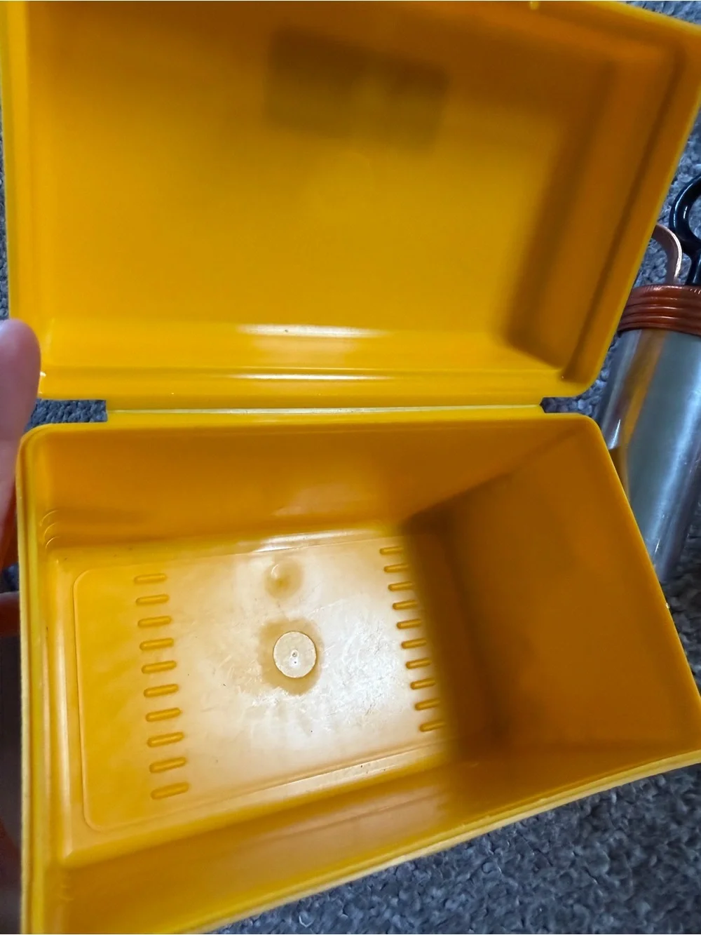 Vintage Copper Cookie Cutters Set with Yellow Case
